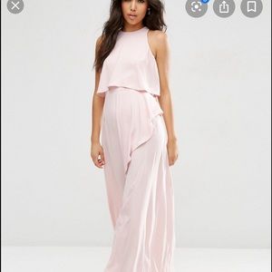 Asos Crop Top Ruffle Dress